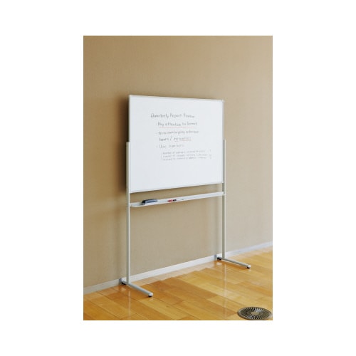 ◇スチール板面ホワイトボードL字脚 片面W1170