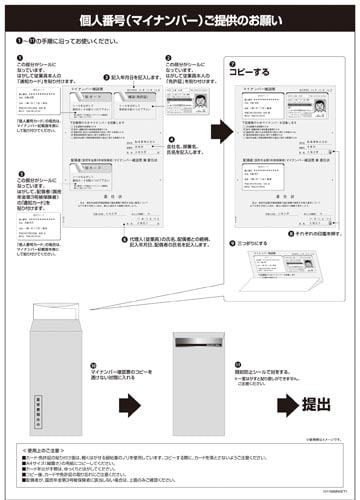 マイナンバー収集セット10名分