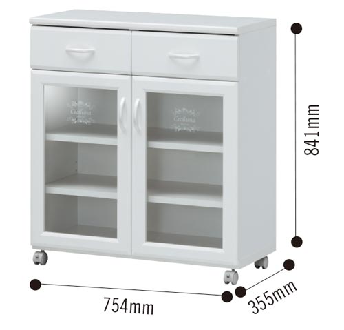 セシルナ カウンターワゴン