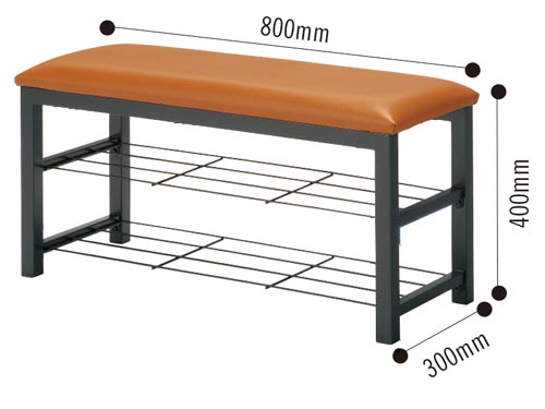 ラック付エントランスベンチ