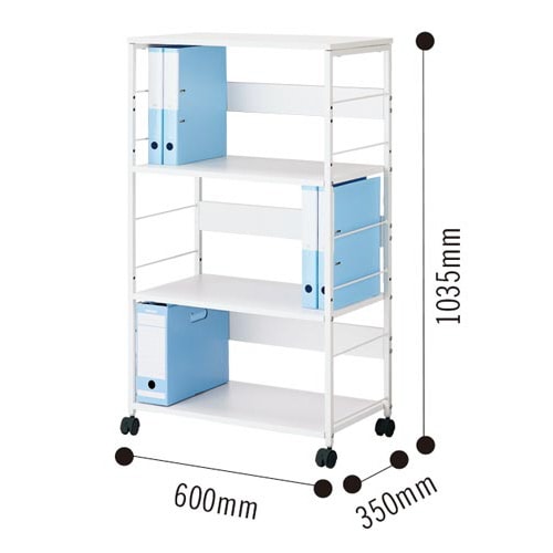 CNデスクサイドワゴンN ハイタイプ ホワイト