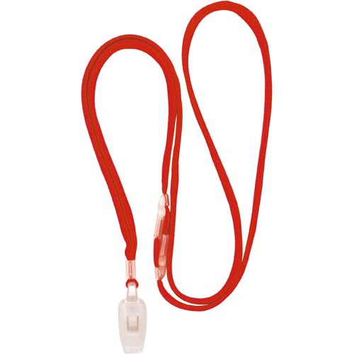 IDカード用 吊下げひも 赤 5本