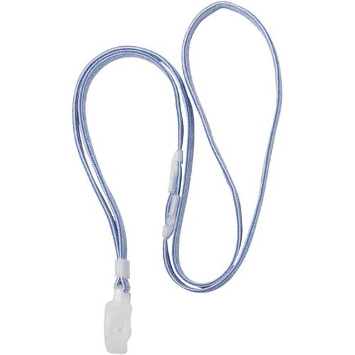 IDカード用 吊下げひも 水色 5本