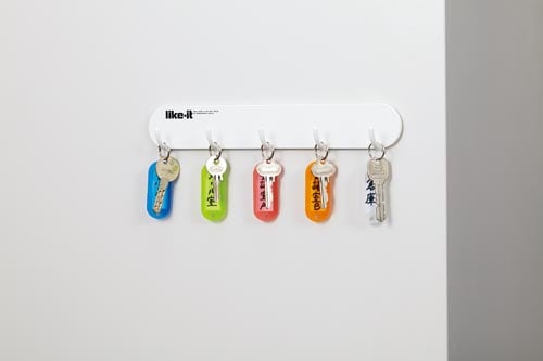 マグネット5連フック ホワイト