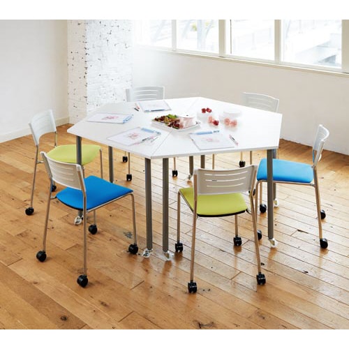 カウネットMTGキャスターチェアCブルー4脚以上