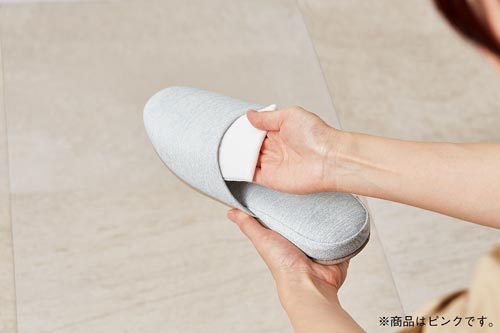 拭くだけお手入れのビニールスリッパ ピンク 40足