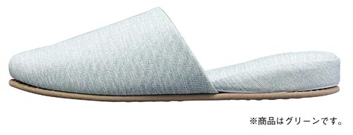 拭くだけお手入れのビニールスリッパ グリーン40足