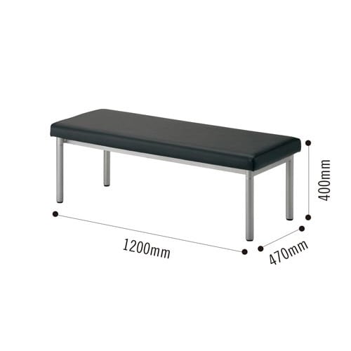 スタンダードベンチ 幅1200 ブラック