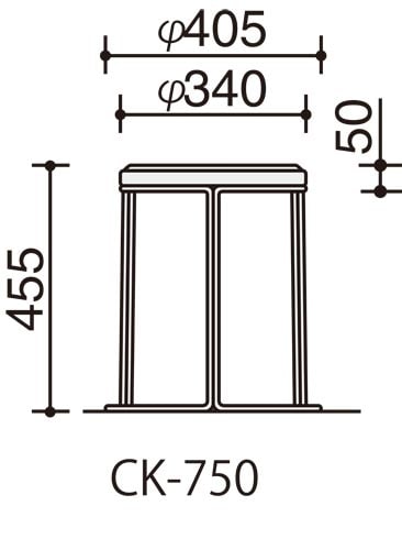会議イス 750 スツール ブルー