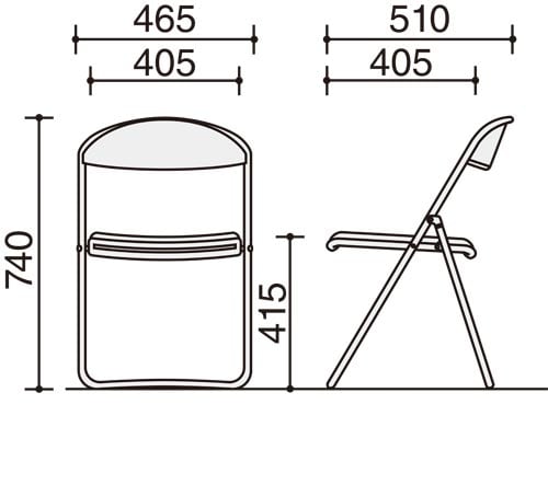 折りたたみイス 樹脂シート張り グリーン