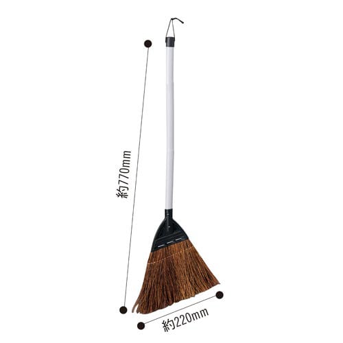 交換時期がわかるシダほうき短柄 10本