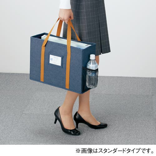 ミーティングバッグノートPCサイズ スリム 灰