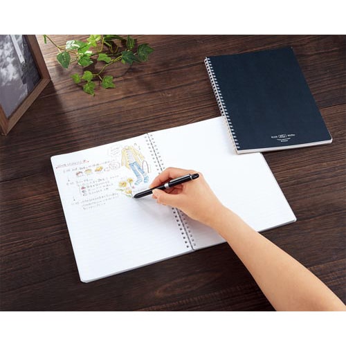 ソフトリング<ナチュラル>A5 A罫80枚紺