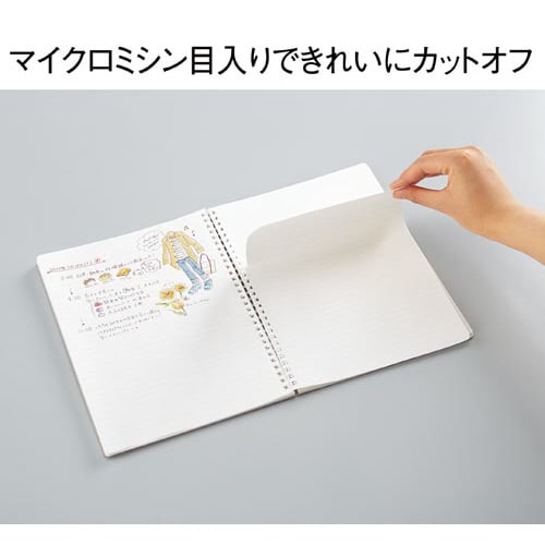 ソフトリング<ナチュラル>A5 A罫80枚紺