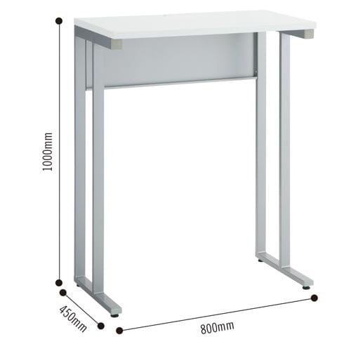 WSデスク平机 幅800奥行450WH ハイタイプ