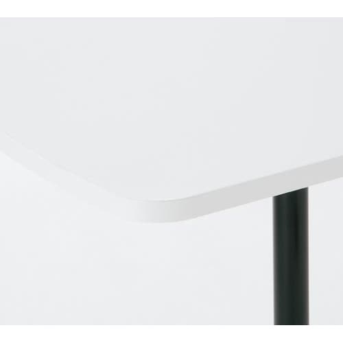 ◇リフレッシュカフェテーブルオーバル600ホワイト