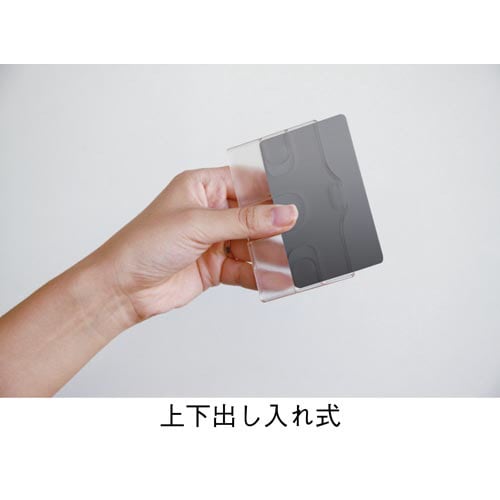 リール式吊下げ名札 ハードタイプ 青 10個