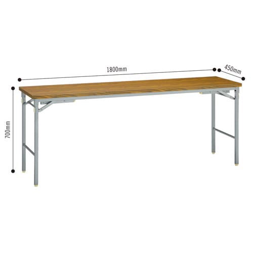 脚折りたたみ座卓兼用1800×450チーク