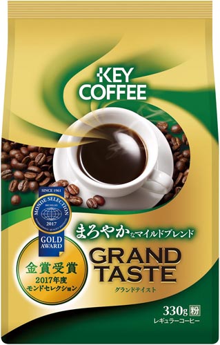 キーコーヒー グランドテイスト レギュラーコーヒー 粉 カウネット