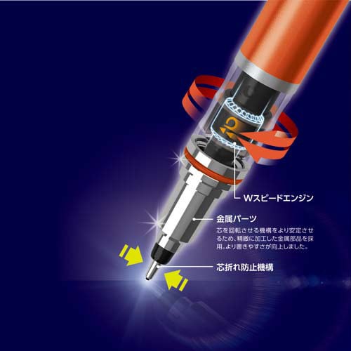 クルトガアドバンス 0.5mm ネイビー軸