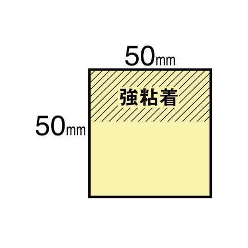 ポストイット強粘着50×50 パステルグリーン