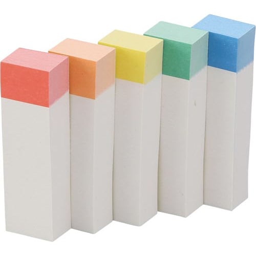 ポストイット 見出し 50×15 レインボー5冊
