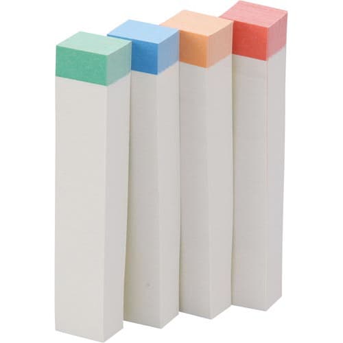 ポストイット再生紙ふせん75×14レインボー4色