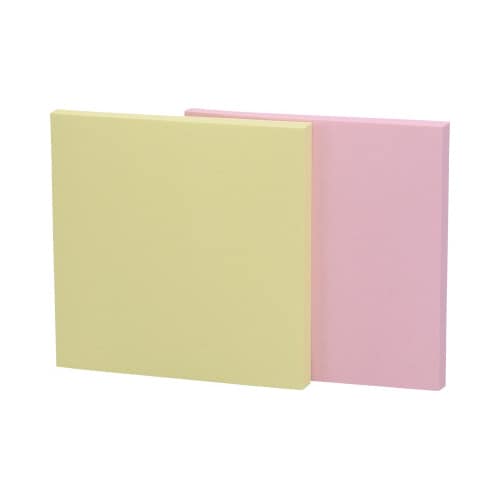 ポストイット強粘着75×75 パステル黄・桃10冊
