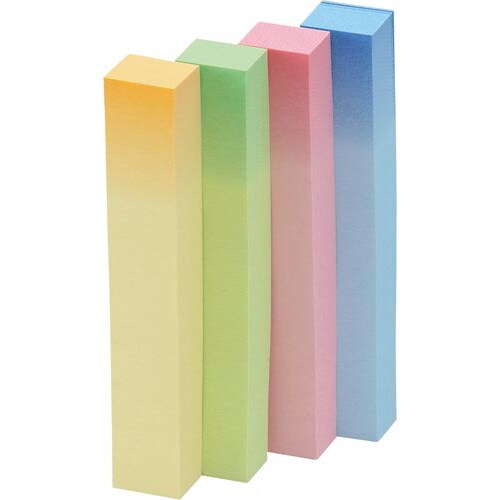 ポストイット再生紙75×12.5グラデーション4冊