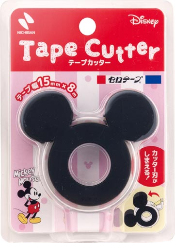 テープカッター　ミッキーマウス　ブラック