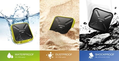 外付けSSD 防じん防水タイプ 512GB