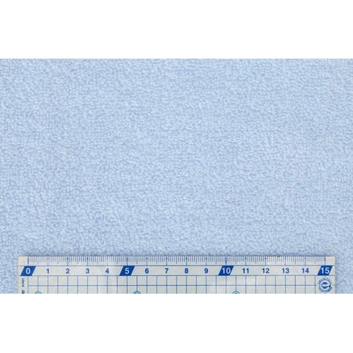 毛羽落ちしにくい無撚糸フェイスタオル ブルー