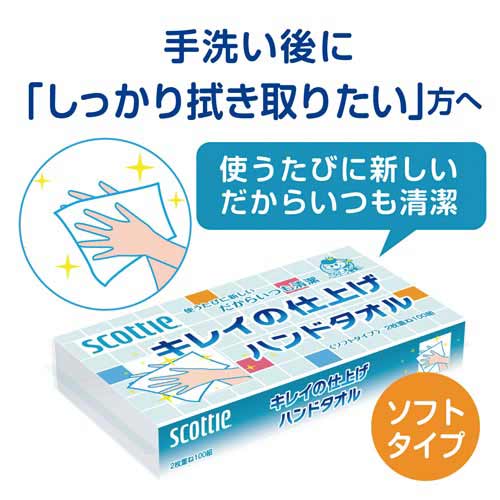 スコッティキレイの仕上げハンドタオル×30個
