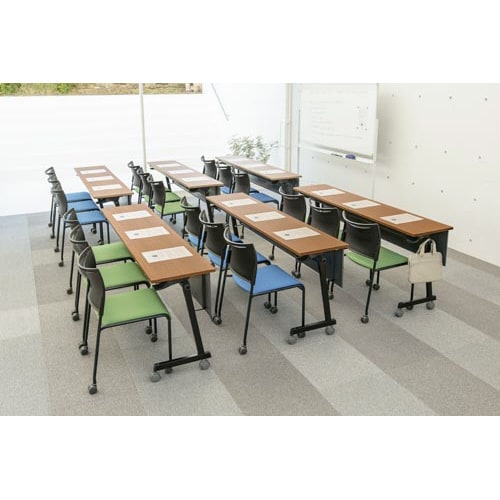 CFT89Bテーブル棚付W1500D400BR