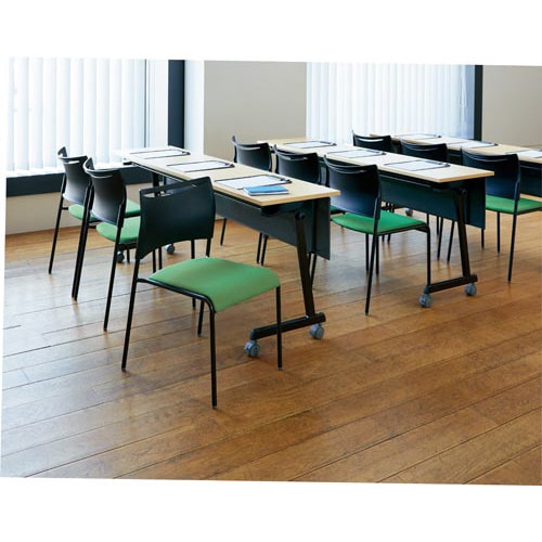 LTSチェア 座布黒フレーム グリーン4脚以上