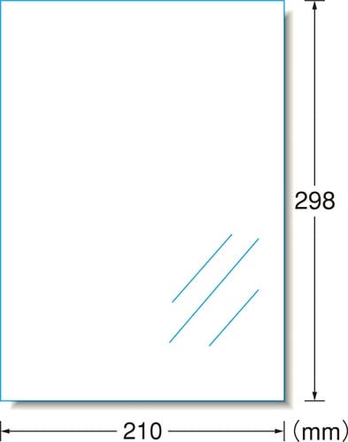 空気が抜けるUVカット透明保護フィルム 1面 6枚