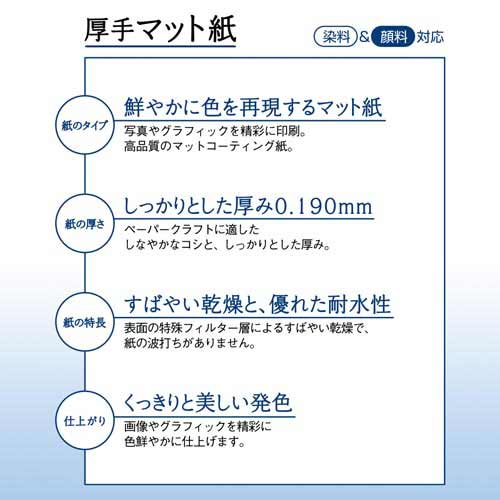 IJ厚手マット紙 A4 50枚入
