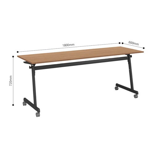 CFT89Bテーブル棚付W1800D600BR