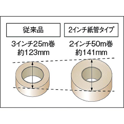 布粘着テープエコノミータイプ幅50mmX長さ50m