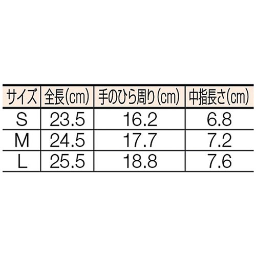 ウレタンフィット手袋 ロングタイプ Lサイズ