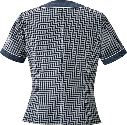 オーバーブラウスAJ0839 ネイビー×グレイ9号