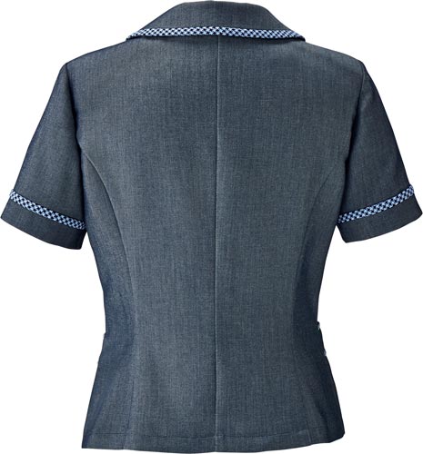 オーバーブラウス AJ0841 ブルーグレイ 9号