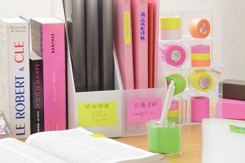 メモックロールテープ詰替用 再生紙 50mm幅 黄