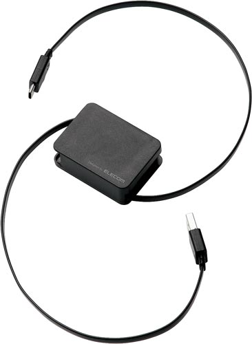 エレコム ＵＳＢ２．０ケーブル（Ａ－Ｃ） 巻取り ｜カウネット