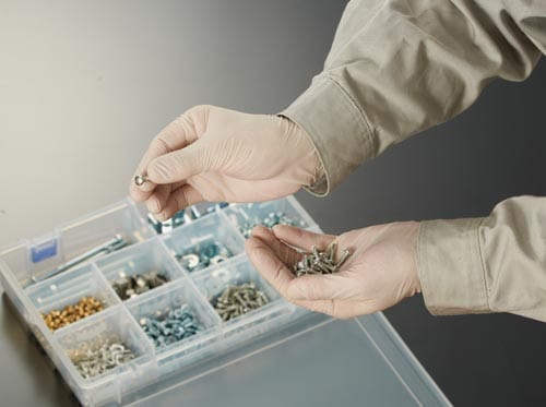 ビニール極薄手パウダーフリー100枚入 S 1箱