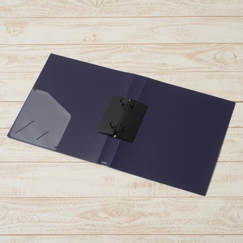 2リングFSエコノミーA4縦W背幅35mm紺×3