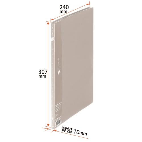 クリアーFスーパーエコノミーA4タテ10P灰×10