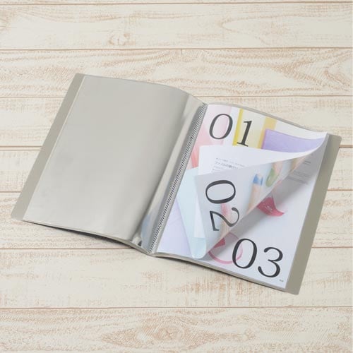 クリアーFスーパーエコノミーA4タテ10P灰×10