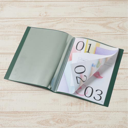 クリアーFスーパーエコノミーA4タテ10P緑×10