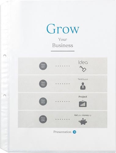 リフィールA4 1ポケット2穴 100枚入